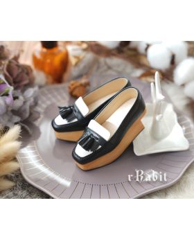 [SD17/SD13/68cm] Tassel Rocking Shoes [Black & W]