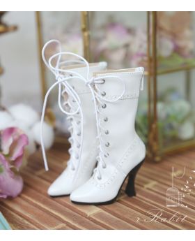 16G HighHeels/1/3 Girls/DD [Antique high heels pumps boot] BLS008 White
