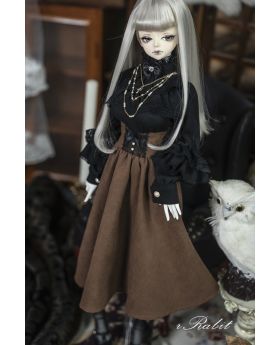 1/3 Girl/16Girl/DD [Victoria] Dress Set - Black X Brown