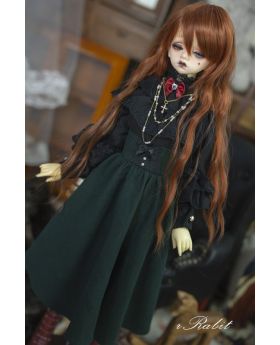 1/3 Girl/16Girl/DD [Victoria] Dress Set - Black X Dark Green