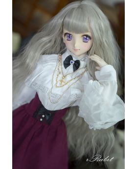 1/3 Girl/16Girl/DD [Victoria] Dress Set - White X Cranberry
