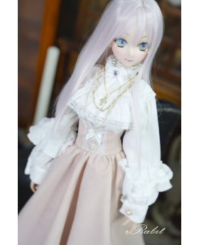 1/3 Girl/16Girl/DD [Victoria] Dress Set - White X Pink