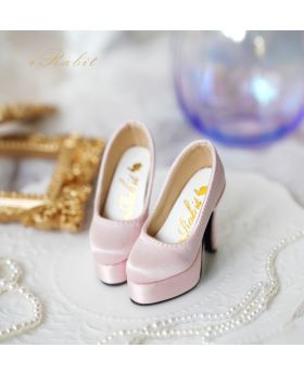 1/4/MSD/MDD/AP[Coven Two-High heel Platform pumps shoes] Shell(Silk) Pink