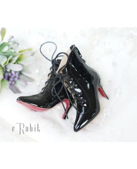 1/4/MSD/MDD/AP[Coven Three - Pointed Toe Ankle Boots] Patent Black