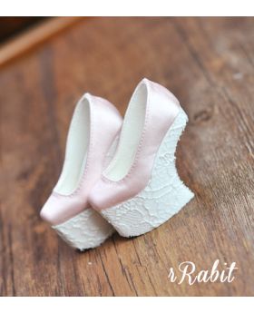 1/4/MDD/AP [Coven Four- Curve Platform High Heels] Pink Lace
