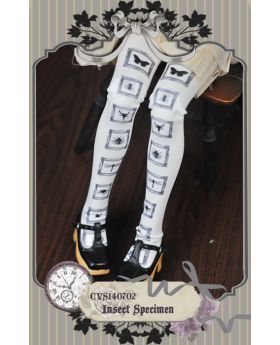 1/4 [Printed Socks] Butterfly Specimen