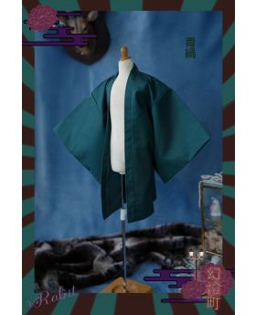 [幻灯町] 1/4/MDD [Haori羽織] 青縞 (Dark Green)