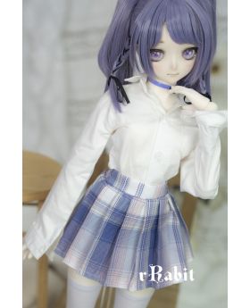 1/3 Girl/16Girl/DD [SET - JK Collection] White Blouse X Sky Pinky Skirt