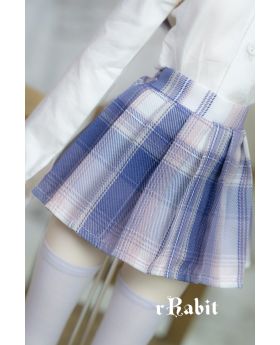 1/4/MSD/MDD [JK Collection] Pleated Skirt - Sky Pinky