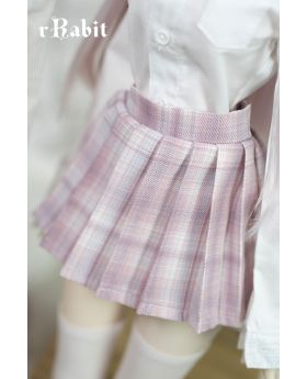 1/4/MSD/MDD [JK Collection] Pleated Skirt - Strawberry Cream