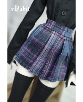 1/4/MSD/MDD [JK Collection] Pleated Skirt - Cyber Purple