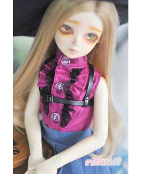 1/4/MSD/MDD [Leather Accessory - Chest cage ] Black