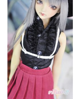 1/3 Girl/DD [Leather Belt -  Chest cage] White