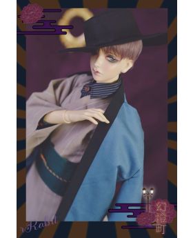 [幻灯町]1/4/MDD - Kimono - Brown X straight line