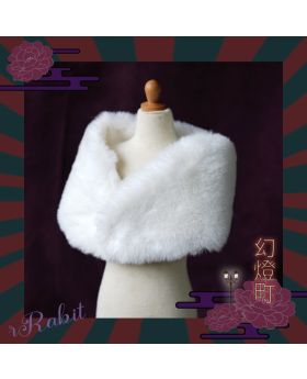 [幻灯町] Plain Mo Fur - White [Size: L]