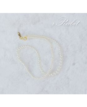All size [Basic Pearl necklace] White