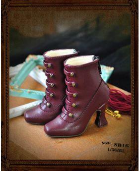 16G HighHeels/1/3 Girls/DD [Combat boots] RSH008 Wine