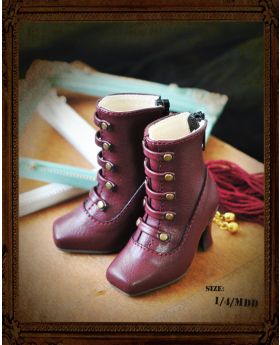 1/4 HighHeels/MDD/AP/Minifee/Unoa [Combat boots] RSH008 Wine