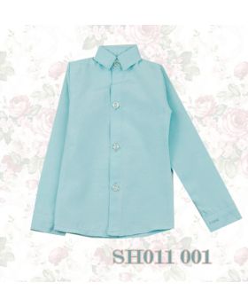 70cm up+[Oxford Plain L/S Shirt]SH011 001 Baby blue