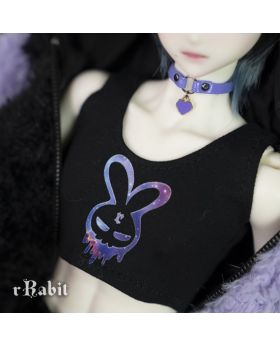 1/4/MSD/MDD [Hell's Vest Tee] Galaxy rRabit (Black Tee)