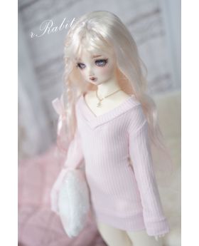 1/3 Girl/16Girl/DD [Dear Boyfriend~ Deep V Sweater (Slim cut)] Pink