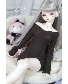 1/3 Girl/16Girl/DD [Dear Boyfriend~ Deep V Sweater (Slim cut)] Deep Brown