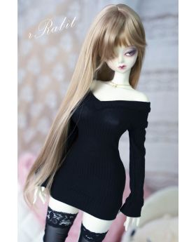 1/3 Girl/16Girl/DD [Dear Boyfriend~ Deep V Sweater (Slim cut)] Black