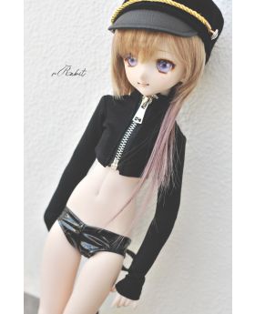 1/4/MSD/MDD[Beloved Killer - Agent X Ver.2]Set (Black top + patent Leather Pants)