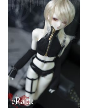 1/4/MSD/MDD[Set - Beloved Killer - Agent Z] (Black top + Smooth Leather Pants +Leather ac.)