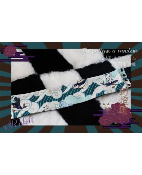 [幻灯町] [1/3Boy/SD17]Kimono - Waistband [Cat Wave 貓泳] - Narrow