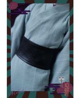 [幻灯町] [1/3Boy/SD17]Kimono - Waistband [Black Leather] - Wide