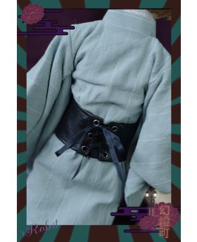 [幻灯町] [1/4/MDD]Kimono - Waistband [Black Leather] 