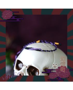 [幻灯町] [1/3Boy/SD17] Kimono - Waistband's accessories - Black X Lavender