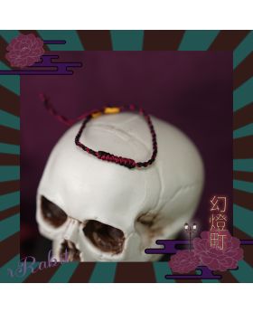 [幻灯町]  [1/3Boy/SD17] Kimono - Waistband's accessories - Black X Wine
