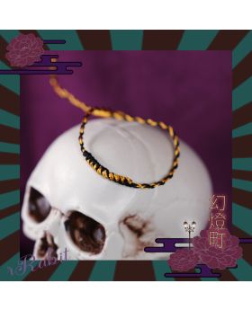 [幻灯町] [1/4/MDD] Kimono - Waistband's accessories - Golden X Black