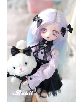 PuyooDoll Kumako[Be My Lover] Dress Set - Black X Purple
