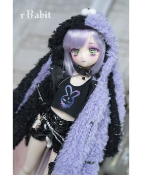 1/4/MSD/MDD[Hell E rRabit] rRabit Split Furry Coat [Cyber Violet]