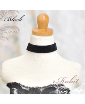 1/3 [Velvet Neckband ] VN11 Black