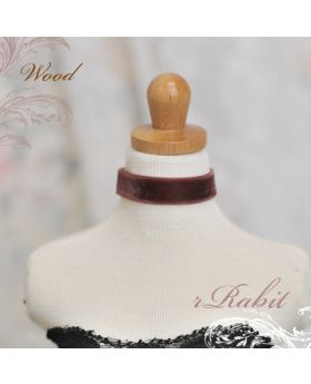 1/3 [Velvet Neckband ] VN17 Wood