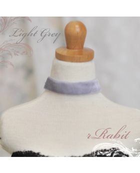1/3 [Velvet Neckband ] VN18 Lightgrey