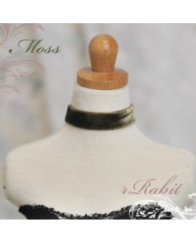 1/3 [Velvet Neckband ] VN19 Moss